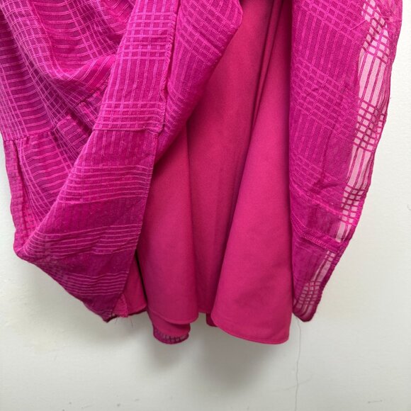 Marie Oliver Dress 100% Silk Vanessa Maxi Fuchsia Size XL - Picture 8 of 8